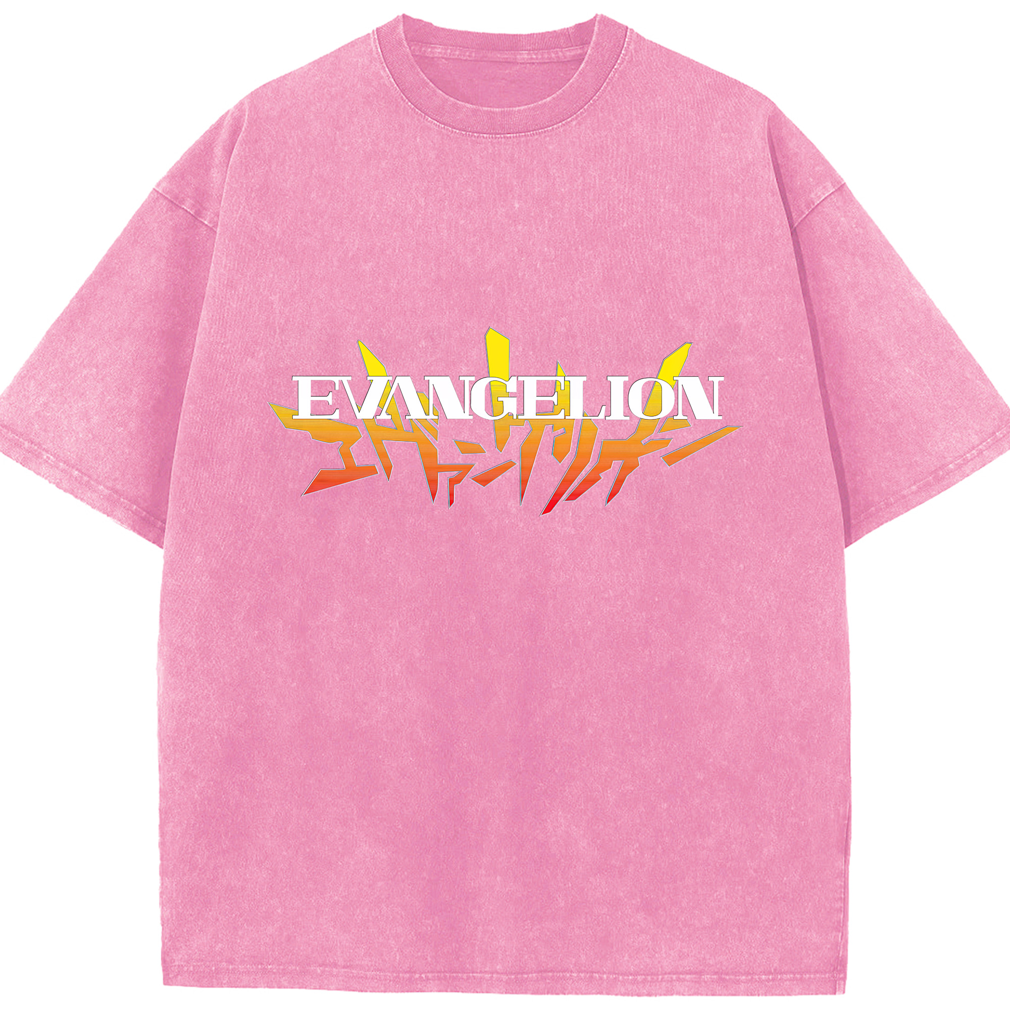 （画像用） EVA 新世紀エヴァンゲリオン 綿100% ヴィンテージ風 半袖Tシャツ（フロントプリント）